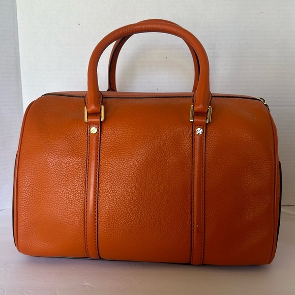 Michael Kors Bedford Legacy Brandy Leather Dome Satchel Crossbody Bag - Picture 3 of 11